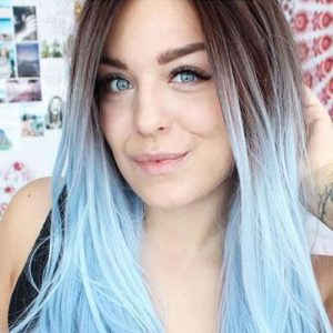 nebesko plavi ombre