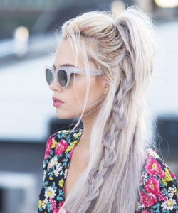 boho plava kosa